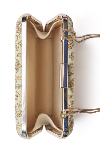 Pichhwai Clutch - Canary Gold, Gold, image 9